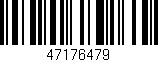 Código de barras (EAN, GTIN, SKU, ISBN): '47176479'