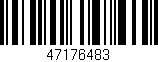 Código de barras (EAN, GTIN, SKU, ISBN): '47176483'