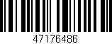 Código de barras (EAN, GTIN, SKU, ISBN): '47176486'