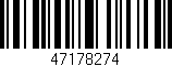Código de barras (EAN, GTIN, SKU, ISBN): '47178274'