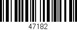 Código de barras (EAN, GTIN, SKU, ISBN): '47182'