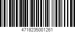 Código de barras (EAN, GTIN, SKU, ISBN): '4718235001261'
