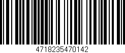 Código de barras (EAN, GTIN, SKU, ISBN): '4718235470142'