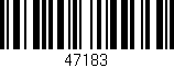 Código de barras (EAN, GTIN, SKU, ISBN): '47183'