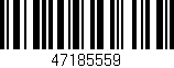 Código de barras (EAN, GTIN, SKU, ISBN): '47185559'