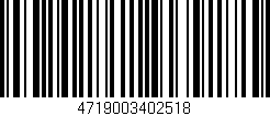 Código de barras (EAN, GTIN, SKU, ISBN): '4719003402518'