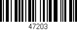 Código de barras (EAN, GTIN, SKU, ISBN): '47203'