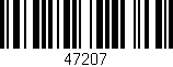Código de barras (EAN, GTIN, SKU, ISBN): '47207'