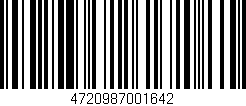 Código de barras (EAN, GTIN, SKU, ISBN): '4720987001642'
