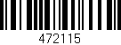 Código de barras (EAN, GTIN, SKU, ISBN): '472115'