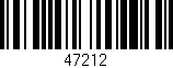 Código de barras (EAN, GTIN, SKU, ISBN): '47212'