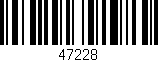 Código de barras (EAN, GTIN, SKU, ISBN): '47228'