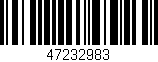 Código de barras (EAN, GTIN, SKU, ISBN): '47232983'