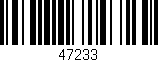 Código de barras (EAN, GTIN, SKU, ISBN): '47233'