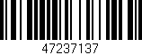 Código de barras (EAN, GTIN, SKU, ISBN): '47237137'