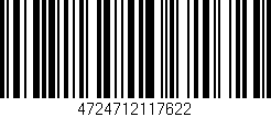 Código de barras (EAN, GTIN, SKU, ISBN): '4724712117622'