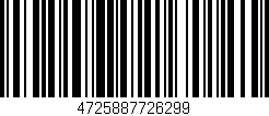 Código de barras (EAN, GTIN, SKU, ISBN): '4725887726299'