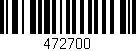Código de barras (EAN, GTIN, SKU, ISBN): '472700'