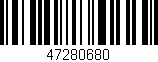 Código de barras (EAN, GTIN, SKU, ISBN): '47280680'