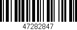 Código de barras (EAN, GTIN, SKU, ISBN): '47282847'