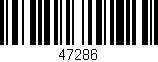 Código de barras (EAN, GTIN, SKU, ISBN): '47286'