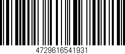 Código de barras (EAN, GTIN, SKU, ISBN): '4729616541931'