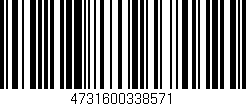 Código de barras (EAN, GTIN, SKU, ISBN): '4731600338571'