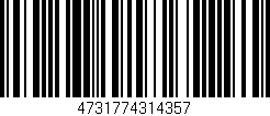 Código de barras (EAN, GTIN, SKU, ISBN): '4731774314357'