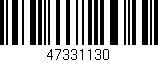 Código de barras (EAN, GTIN, SKU, ISBN): '47331130'
