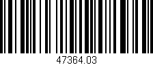 Código de barras (EAN, GTIN, SKU, ISBN): '47364.03'