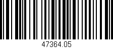 Código de barras (EAN, GTIN, SKU, ISBN): '47364.05'