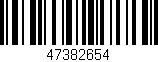 Código de barras (EAN, GTIN, SKU, ISBN): '47382654'