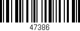 Código de barras (EAN, GTIN, SKU, ISBN): '47386'