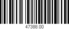 Código de barras (EAN, GTIN, SKU, ISBN): '47388.00'
