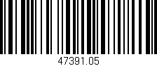 Código de barras (EAN, GTIN, SKU, ISBN): '47391.05'