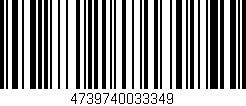 Código de barras (EAN, GTIN, SKU, ISBN): '4739740033349'