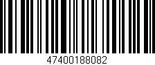 Código de barras (EAN, GTIN, SKU, ISBN): '47400188082'