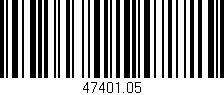 Código de barras (EAN, GTIN, SKU, ISBN): '47401.05'