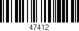 Código de barras (EAN, GTIN, SKU, ISBN): '47412'