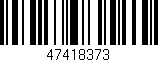 Código de barras (EAN, GTIN, SKU, ISBN): '47418373'