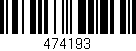 Código de barras (EAN, GTIN, SKU, ISBN): '474193'