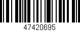 Código de barras (EAN, GTIN, SKU, ISBN): '47420695'