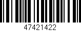 Código de barras (EAN, GTIN, SKU, ISBN): '47421422'