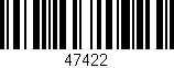 Código de barras (EAN, GTIN, SKU, ISBN): '47422'