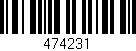 Código de barras (EAN, GTIN, SKU, ISBN): '474231'