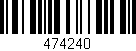 Código de barras (EAN, GTIN, SKU, ISBN): '474240'