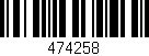 Código de barras (EAN, GTIN, SKU, ISBN): '474258'