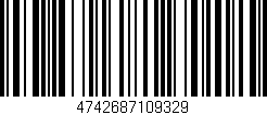 Código de barras (EAN, GTIN, SKU, ISBN): '4742687109329'
