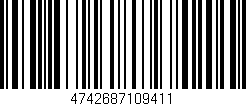 Código de barras (EAN, GTIN, SKU, ISBN): '4742687109411'