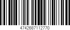 Código de barras (EAN, GTIN, SKU, ISBN): '4742687112770'